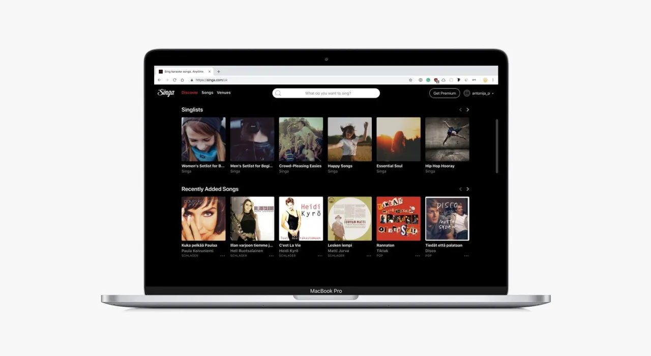 Web version of the Singa app